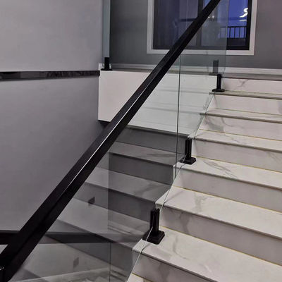 Barranco de vidro de estilo de design moderno para segurança interna em escadas de apartamentos