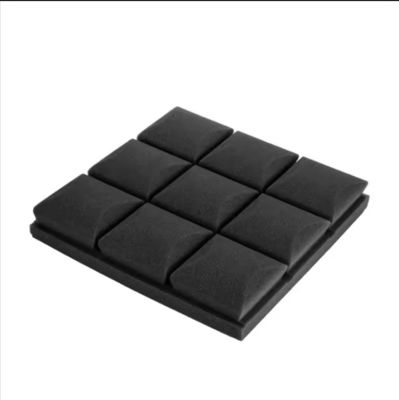 Absorção sonora em preto e branco espuma de algodão para salas de reuniões acústica e redução de ruído