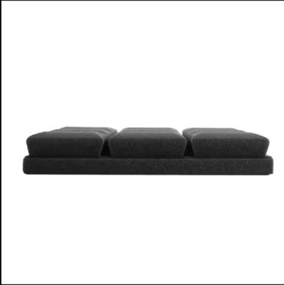 Absorção sonora em preto e branco espuma de algodão para salas de reuniões acústica e redução de ruído