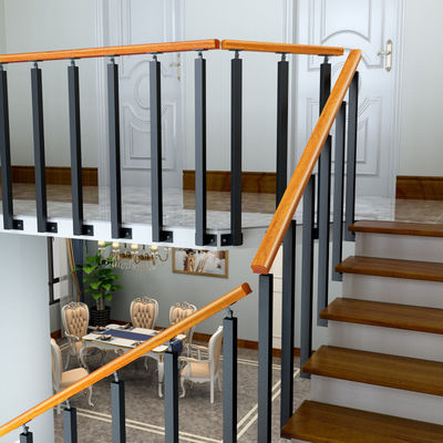 Balustrade de arame de trilha flutuante de design moderno para parede montada em aço