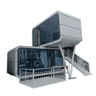 Quadro de estrutura de aço leve Container de embalagem plana Villa para casas pré-fabricadas Habitações portáteis