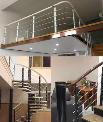 Escalão de ferro de design moderno para escalões de madeira montados na parede