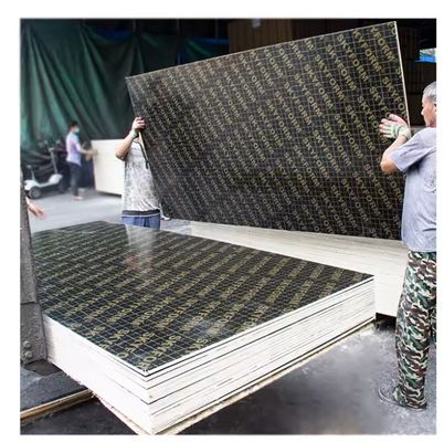 12 mm Filme de madeira compensada para construção Placa de veneer Material de superfície Placa de melamina