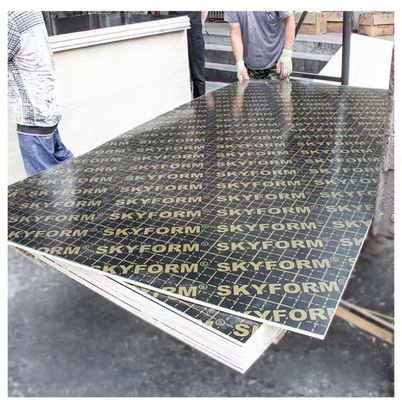 12 mm Filme de madeira compensada para construção Placa de veneer Material de superfície Placa de melamina