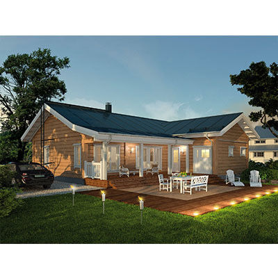 Container de embalagem plana pré-fabricada Vila moderna expansível com design contemporâneo