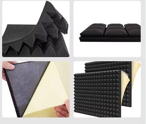 Painéis de espuma acústica de trinco de alta densidade de design moderno para isolamento acústico