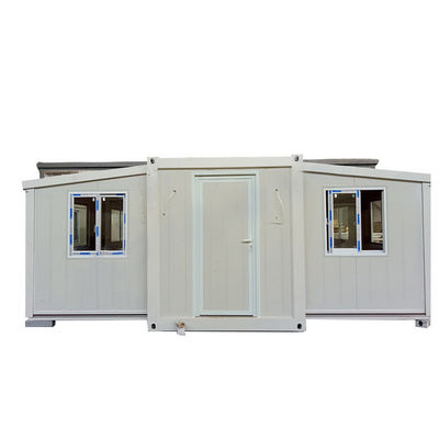 Container de embalagem plana exterior Casa pré-fabricada de painel de sanduíche de aço leve Casa modular