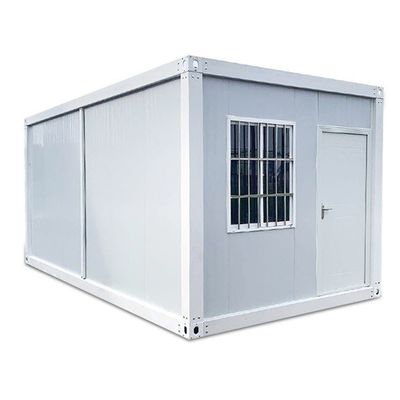 Estrutura de aço Casa de contêiner de embalagem plana Espaço de vida conveniente e acessível