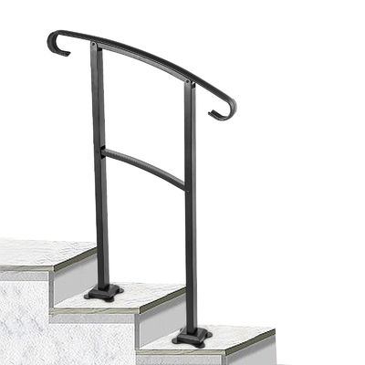 Escalão de aço popular para balustradas de balcão de apartamentos modernos