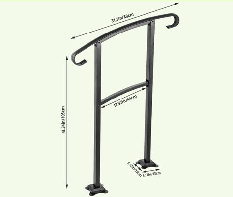 Escalão de aço popular para balustradas de balcão de apartamentos modernos