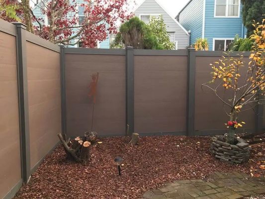 Pavimento montado jardim de design moderno segurança privacidade madeira plástico composite telhado