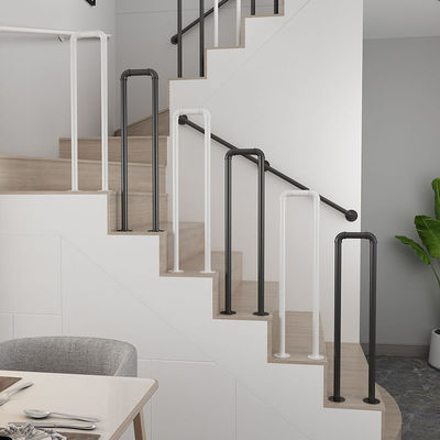 Montado na parede, interior, exterior, cabo de arame elétrico, escada de barricada, balaustrada com design moderno