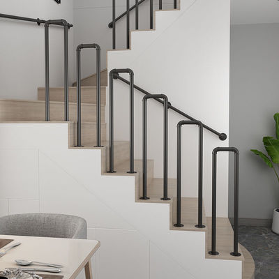 Montado na parede, interior, exterior, cabo de arame elétrico, escada de barricada, balaustrada com design moderno