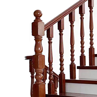 Edifício de escritórios moderno Escalinha de madeira decorativa com baluster e fendões