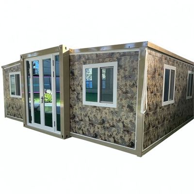 Estilo de design chinês Casa de contêineres expansível à prova de água de 40 pés com estrutura de aço