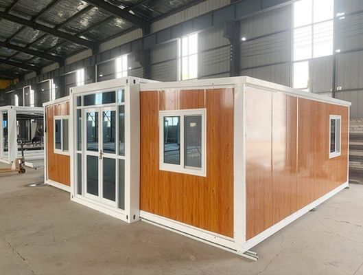 Fácil de montar Sala dobrável Casas prontas para viver Estilo de design moderno Moldura de telhado poligônico