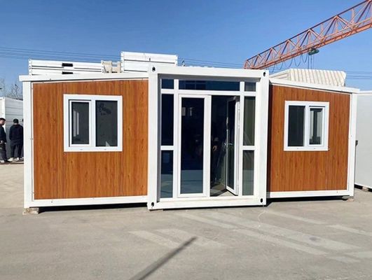 Fácil de montar Sala dobrável Casas prontas para viver Estilo de design moderno Moldura de telhado poligônico