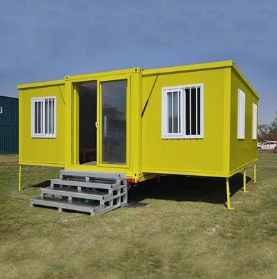 Container dobrável expansível 20ft/40ft 2 quartos Vila pré-fabricada com cor personalizada