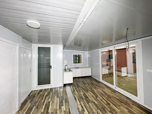 Container dobrável expansível 20ft/40ft 2 quartos Vila pré-fabricada com cor personalizada