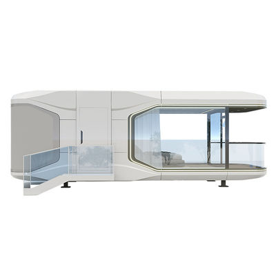 Casas pré-fabricadas portáteis para hotéis Estruturas modernas de aço Capsulas espaciais Hotéis de férias