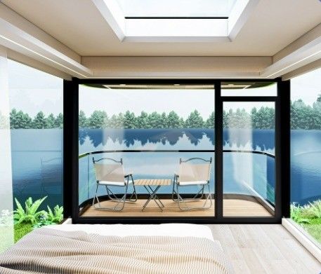 Fazenda Móvel Design de Aço Modular Portátil Flat Pack Luxury Living Capsule House