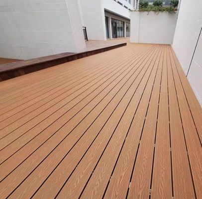 150*25mm WPC Decking FIRST-CLASS Grade Hardwood Composite Flooring para Terraço ao Ar Livre