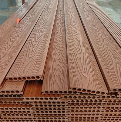 150*25mm WPC Decking FIRST-CLASS Grade Hardwood Composite Flooring para Terraço ao Ar Livre
