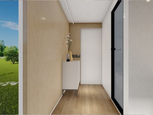 Fazenda auto-sustentável Casa cápsula de luxo pré-fabricada de liga de alumínio com controle de voz