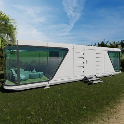 Customize Capsule Style Hotel Moderno Fazenda Prefabricada Casa de Camping dobrável