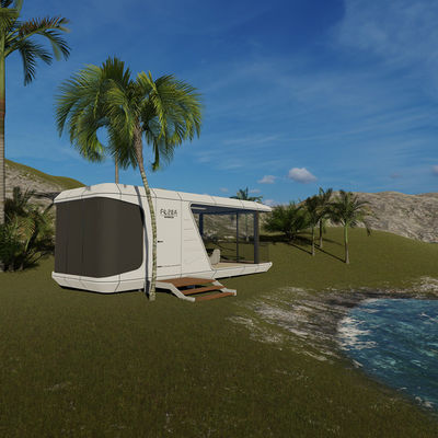 Customize Capsule Style Hotel Moderno Fazenda Prefabricada Casa de Camping dobrável