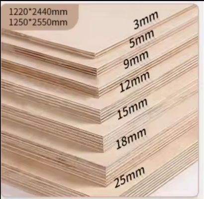 Madeira contraplacada laminada de melamina 3mm-21mm impermeável para decoração de hotéis