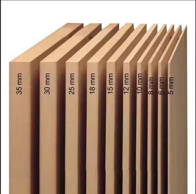 Normas de emissão de formaldeído E1 Placas de madeira MDF laminadas de melamina branca
