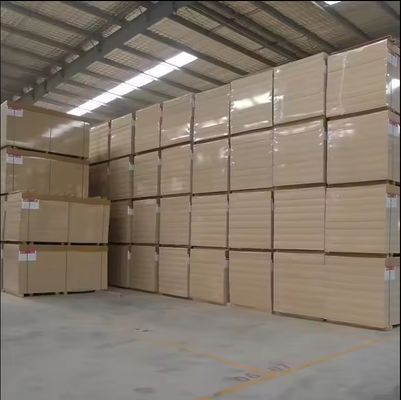 Normas de emissão de formaldeído E1 Placas de madeira MDF laminadas de melamina branca