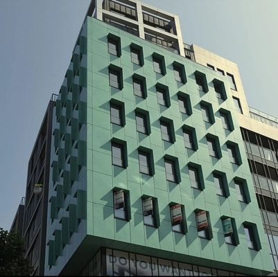 Revestimento de parede de cor de Alucobond à prova de fogo para fachadas de edifícios exteriores e flexíveis