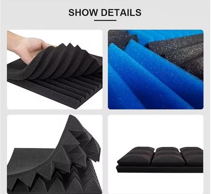 Painéis de espuma acústica em cores personalizadas Painéis de parede de isolamento sonoro para decoração residencial