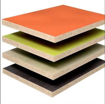 1220x2440mm Placas de madeira contraplacada de melamina não metálica branca laminada para mobiliário de apartamento