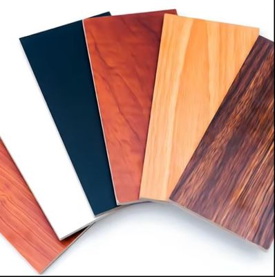 1220x2440mm Placas de madeira contraplacada de melamina não metálica branca laminada para mobiliário de apartamento