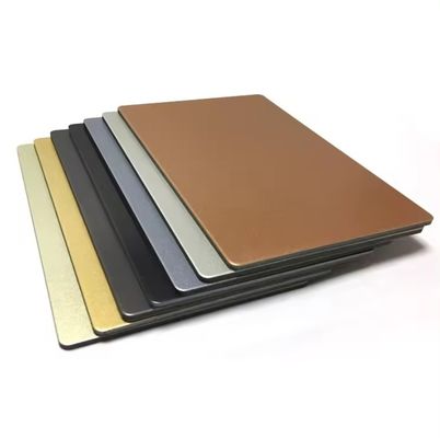 Painel composto de liga de alumínio à prova de fogo 3 mm 4 mm 5 mm Exterior Folha ACP de PE/PVDF usada