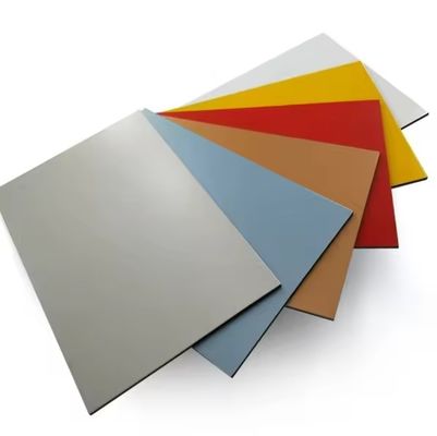 Painel composto de liga de alumínio à prova de fogo 3 mm 4 mm 5 mm Exterior Folha ACP de PE/PVDF usada