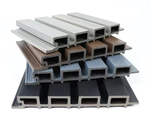 Painéis de fachada de madeira composta de plástico comprimento personalizado 159 mm x 23 mm x comprimento personalizável